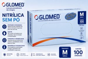 LUVA GLOMED AZUL - M