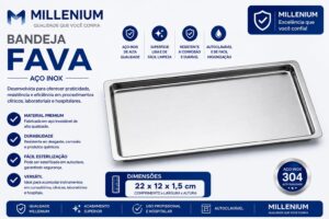 BANDEJA MILENIUN FAVA 22X12X1,5