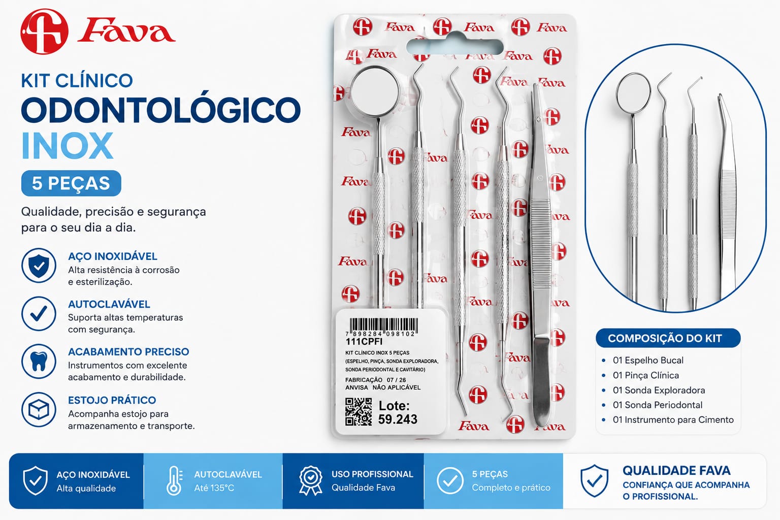 KIT CLINICO ODONTOLOGICO