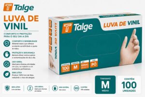 LUVA TALGE VINIL COM PÓ - M