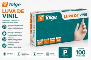 LUVA TALGE VINIL COM PÓ - P
